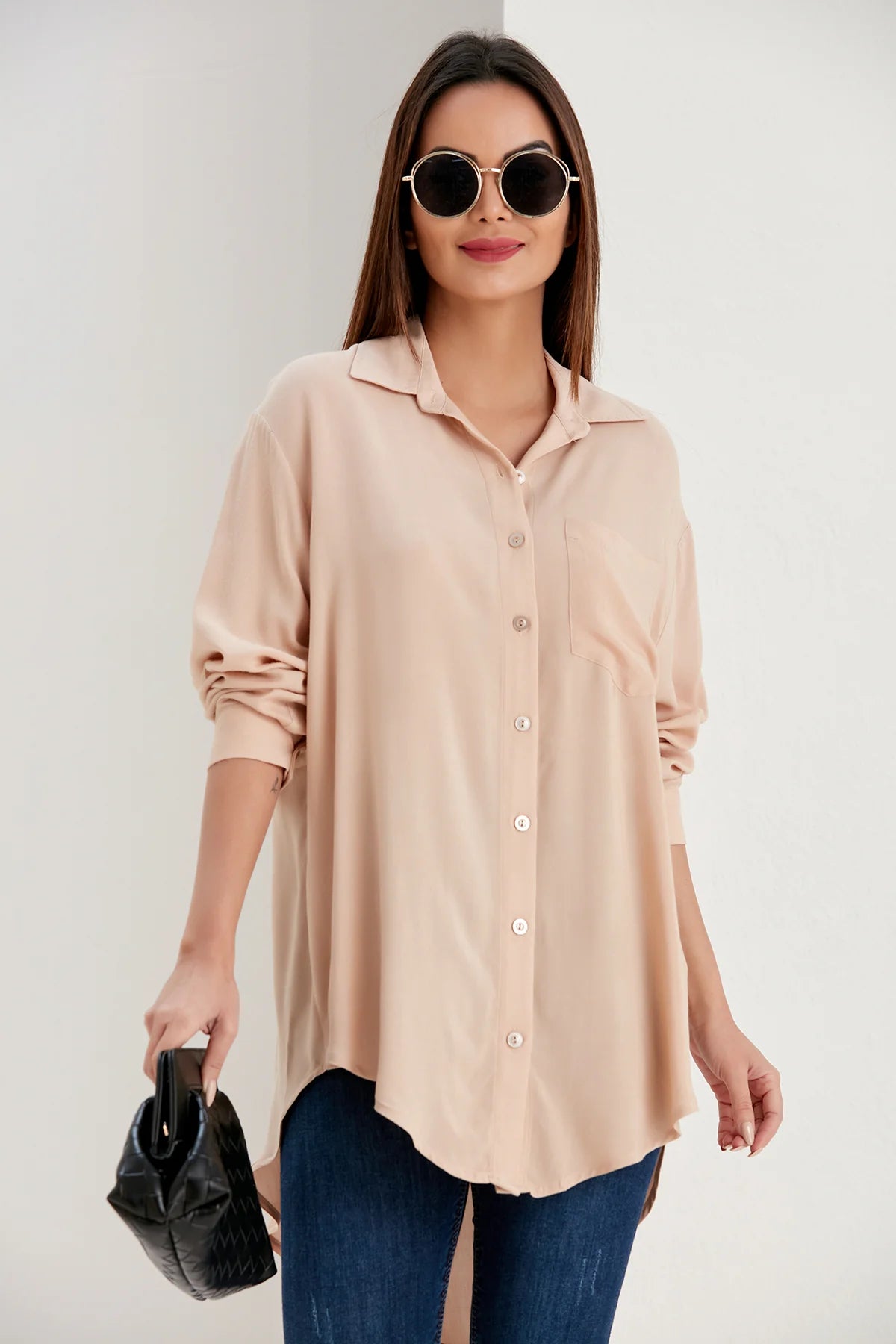 OVERSIZE SHIRT IN BEIGE